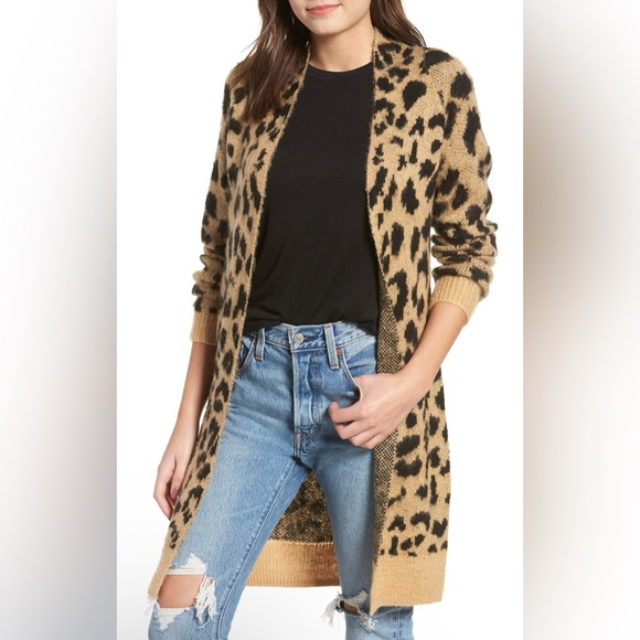 bp Sweaters - BP Leopard Cardigan